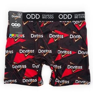 Odd Sox Doritos Boxer Briefs Mens Large Underwear Black Red Logo Fun Gift New